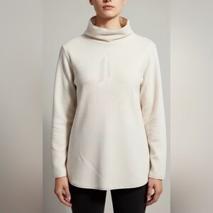 NWT ✨ Jones New York Off-White Fleece Top w/ Hip Zippers | Size 1X ✨